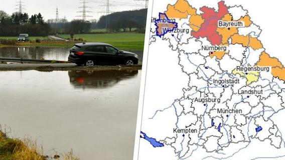 Warnung vor Hochwasser in Nürnberg: Diese fränkischen Orte sind ebenfalls betroffen