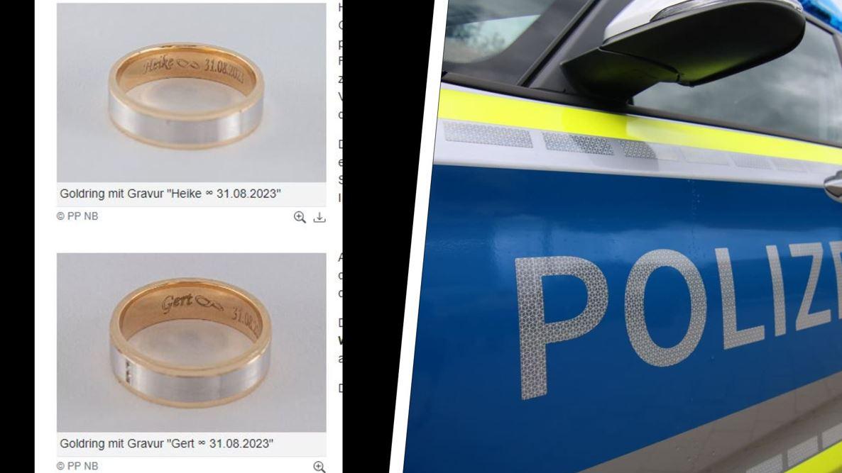 Konkret sucht die Polizei nach den Besitzern dieser beiden Ringe.