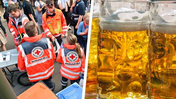 Bei Bergkirchweih in Erlangen mit Bierkrug zugeschlagen: Das ging voll ins Gesicht