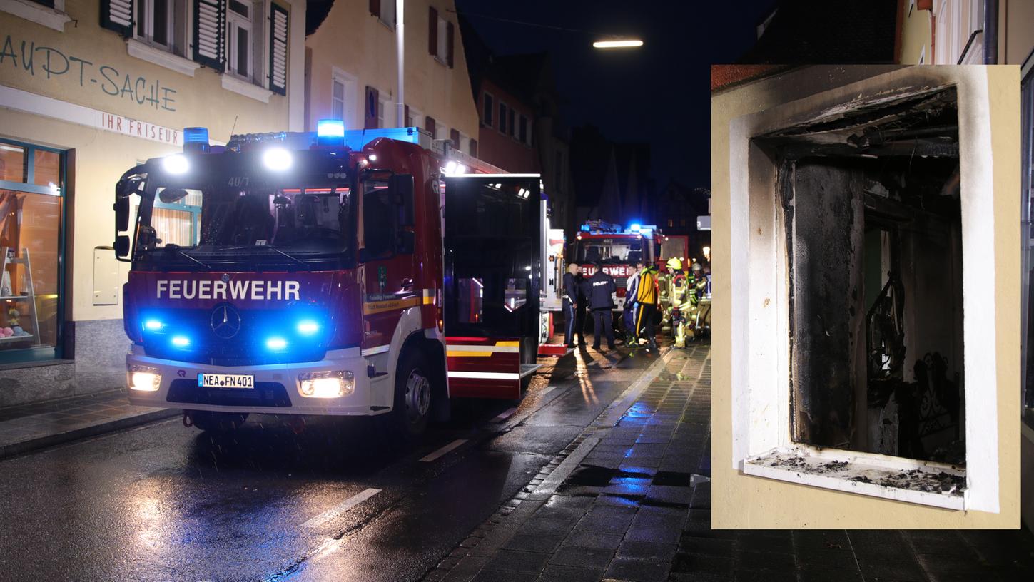 Über 30 Einsatzkräfte der Feuerwehr rückten am frühen Freitagmorgen zu einem Einsatz in Neustadt an der Aisch aus. Über 30 Einsatzkräfte der Feuerwehr rückten am frühen Freitagmorgen zu einem Einsatz in Neustadt an der Aisch aus.