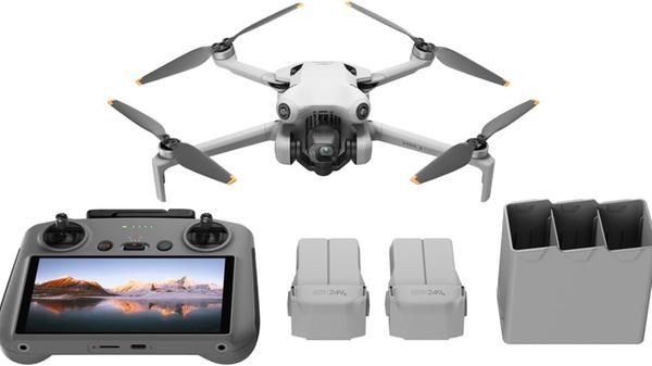 Die DJI-Drohne kommt mit hochauflösender Display-Fernsteuerung.