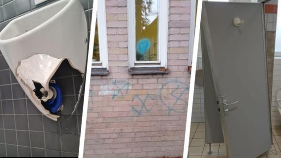 Kot im Waschbecken: So schlimm ist der Vandalismus an Nürnbergs Schulen