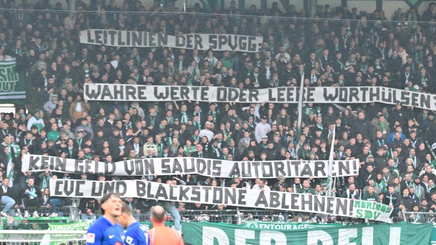 Der Hintergrund: Die Fürther Fans protestieren gegen den geplanten Investoreneinstieg bei der DFL.