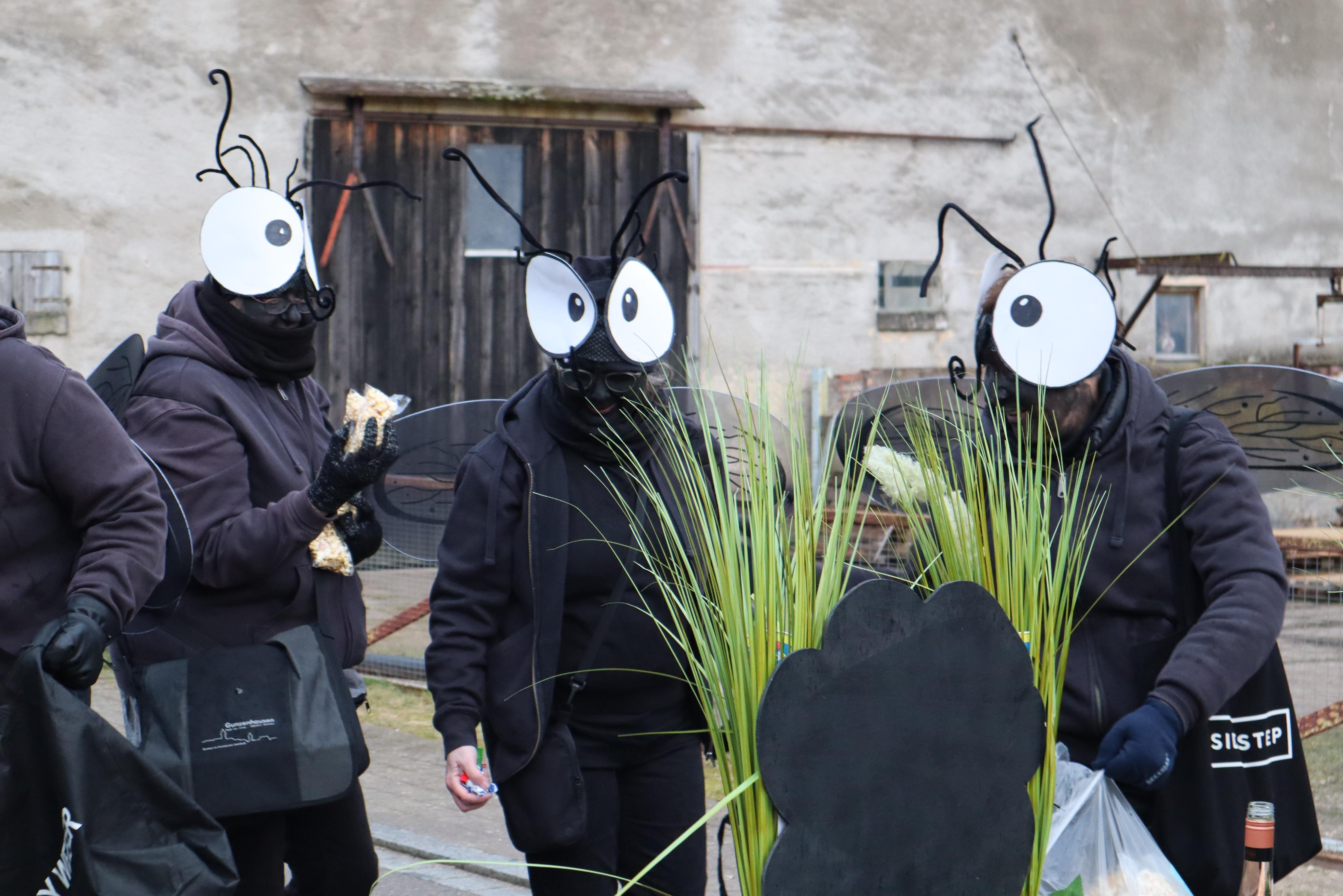 Der Damenstammtisch Muhr bewies: Manchmal braucht es keinen riesigen Umzugswagen, um jede Menge Stimmung aufkommen zu lassen. Sie waren als "Muhrer Schnogn" unterwegs.