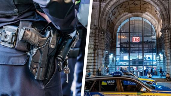 Schrecksekunde am Nürnberger Hauptbahnhof: Mann greift plötzlich nach Polizeiwaffe