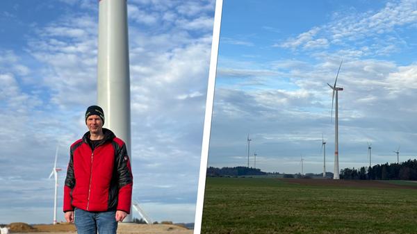 Collage Windpark Happurg