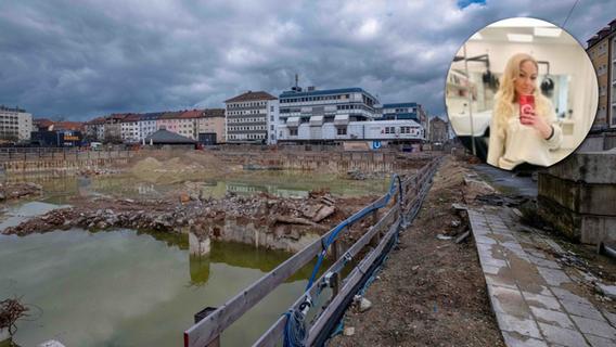 Tote Mega-Baugrube am Aufseßplatz in Nürnberg: Geschäftsleute fühlen sich im Stich gelassen