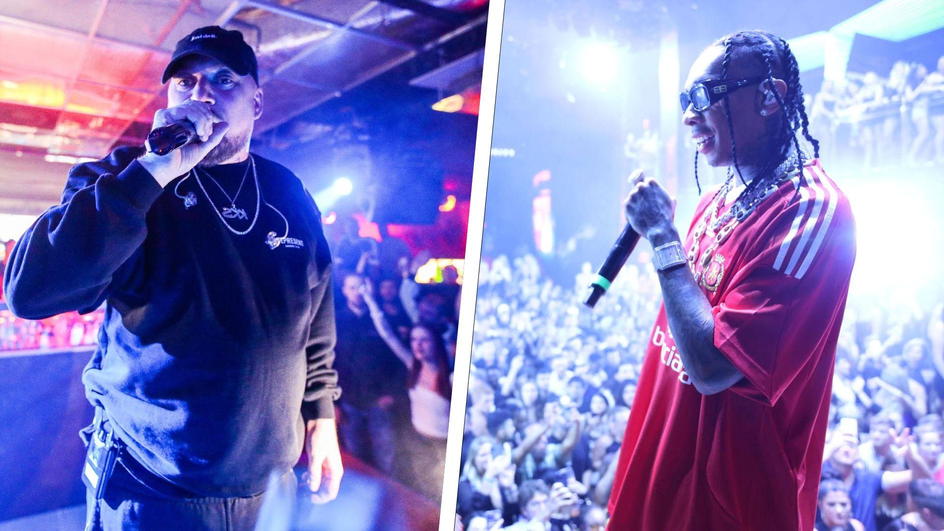Mit Kool Savas (l.) und Tyga (r.) stehen zwei absolute Szene-Größen im Line-up des HipHop Garden Festivals 2024. Mit Kool Savas (l.) und Tyga (r.) stehen zwei absolute Szene-Größen im Line-up des HipHop Garden Festivals 2024.