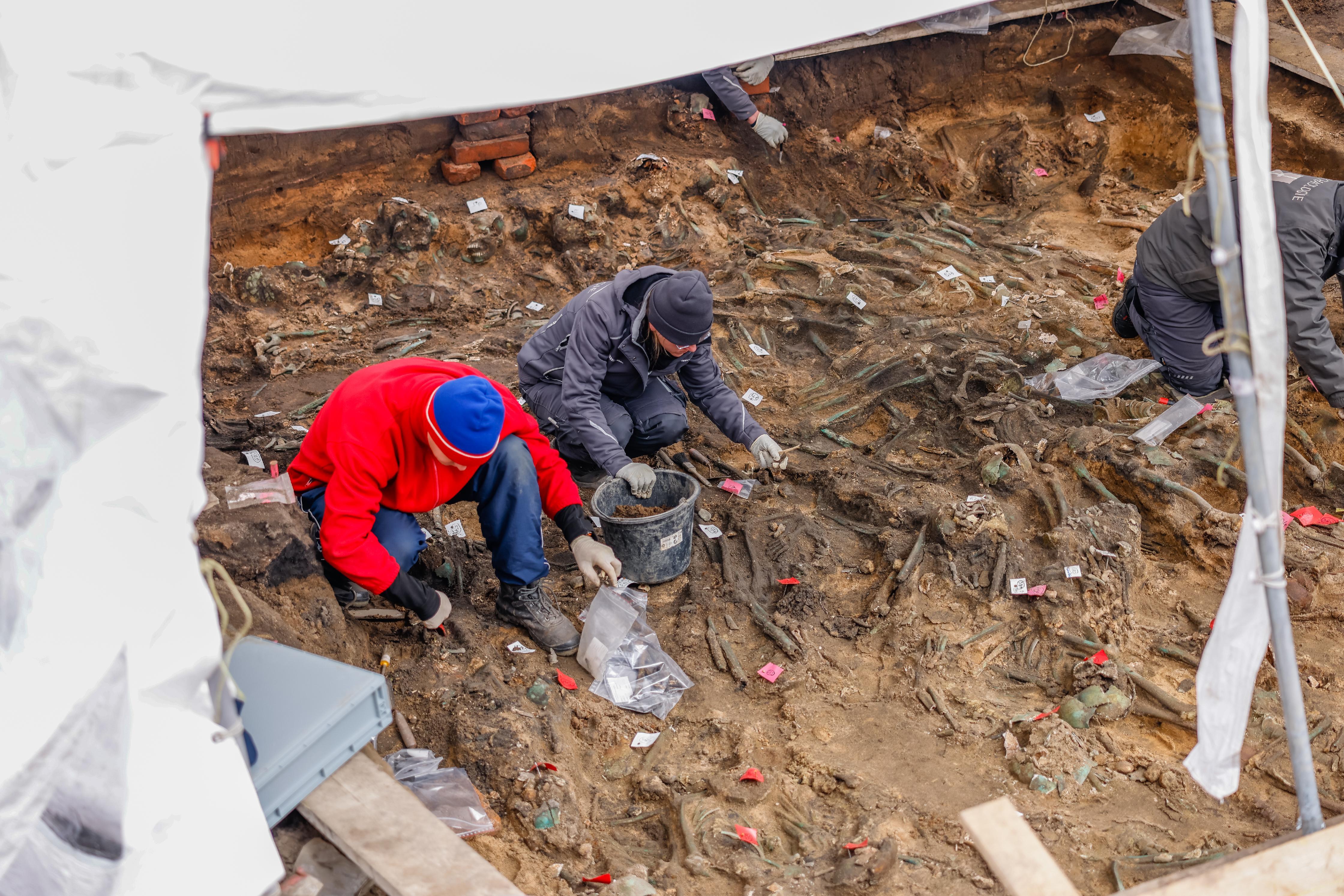 Auf der fast 6000 Quadratmeter großen Fläche, auf der die Überreste gefunden wurden, sollte eigentlich ein neues Pflegeheim gebaut werden.
