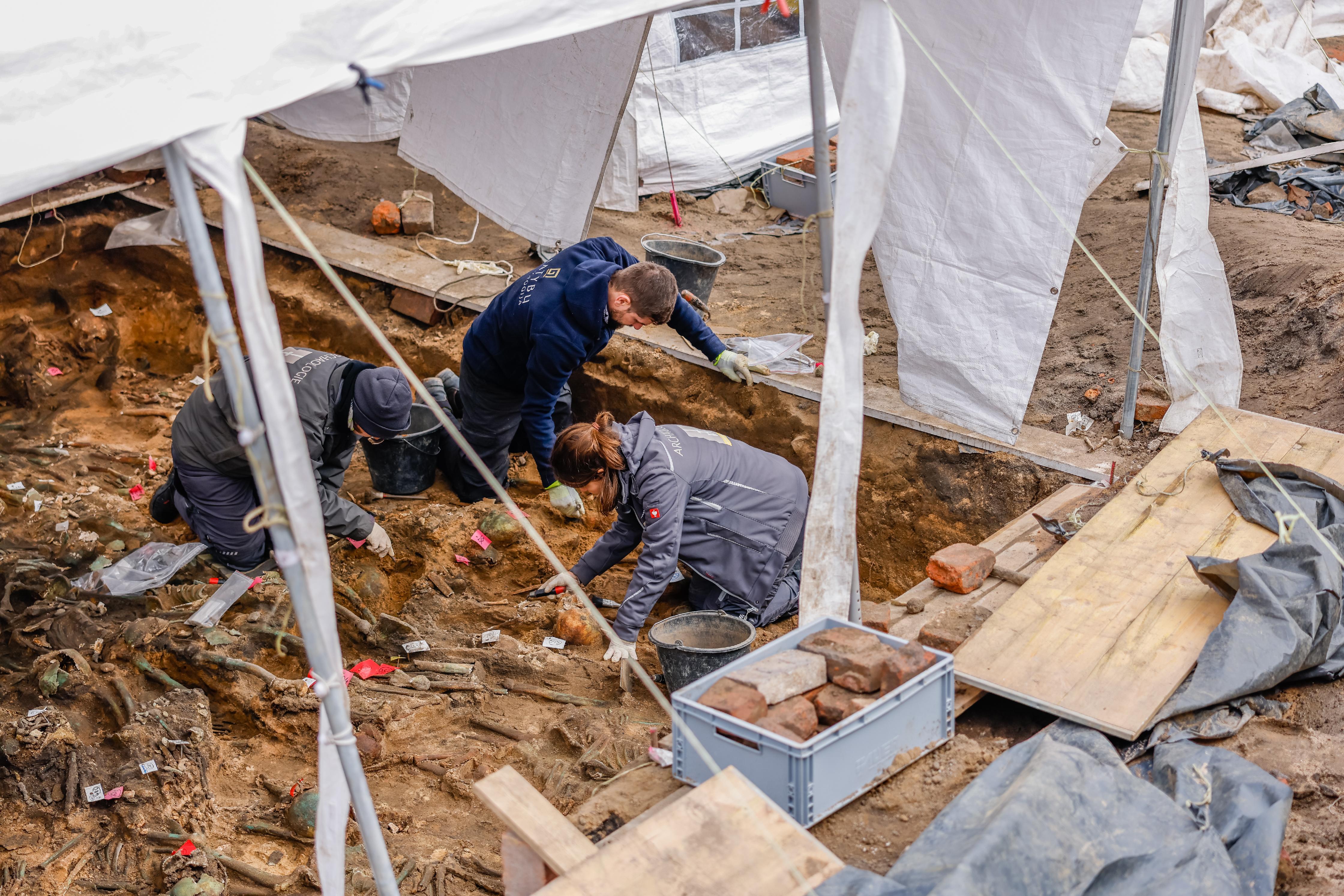 Bei Bauarbeiten im Nürnberger Stadtteil St. Johannis stieß man 2023 bereits auf die Überreste aus dem 17. Jahrhundert.