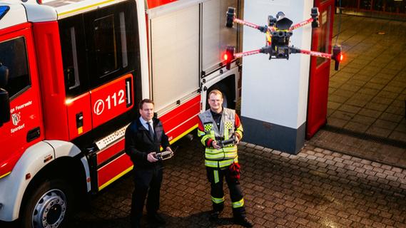Drohne hilft der Spardorfer Feuerwehr aus der Luft