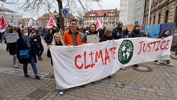 Fridays for Future und Verdi-Gewerkschaft auf einer Demo in Erlangen: Es gab auch Vorbehalte