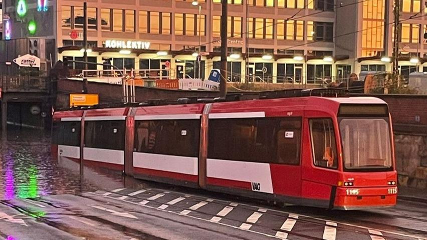 Nürnberger Tram fährt nach Hochwasser wieder: Daran kann sie jeder erkennen