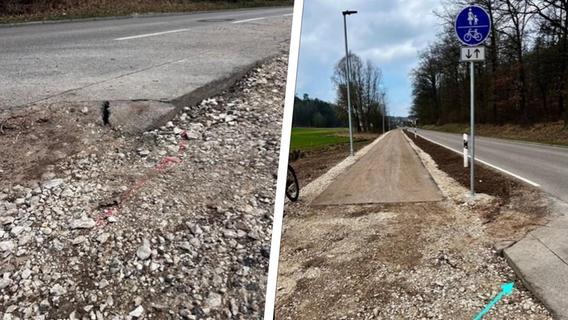 Gefährliche Kante: Bürger ärgern sich über neuen Radweg zwischen Wolkersdorf und Dietersdorf