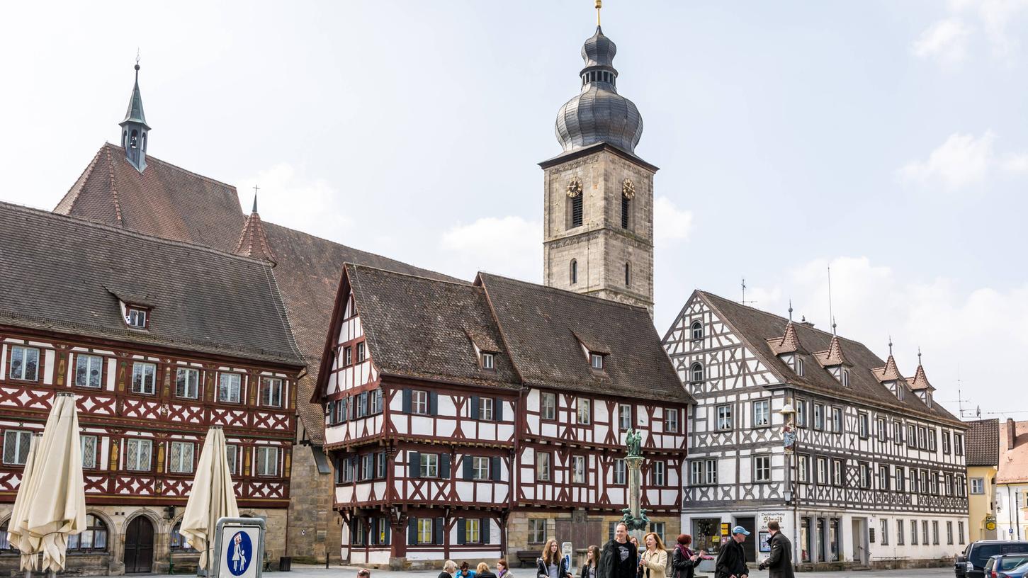 Die Forchheimer Innenstadt im April.