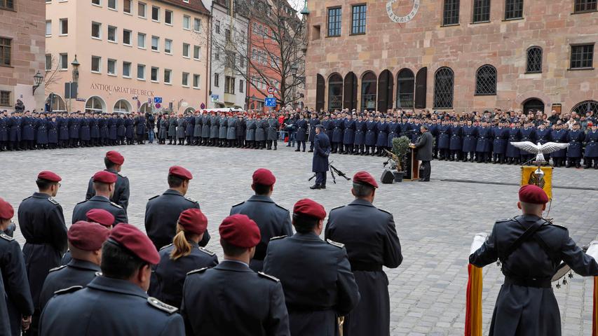 Große Teile des Sebalder Platzes wurden für die Veranstaltung abgesperrt. Große Teile des Sebalder Platzes wurden für die Veranstaltung abgesperrt.