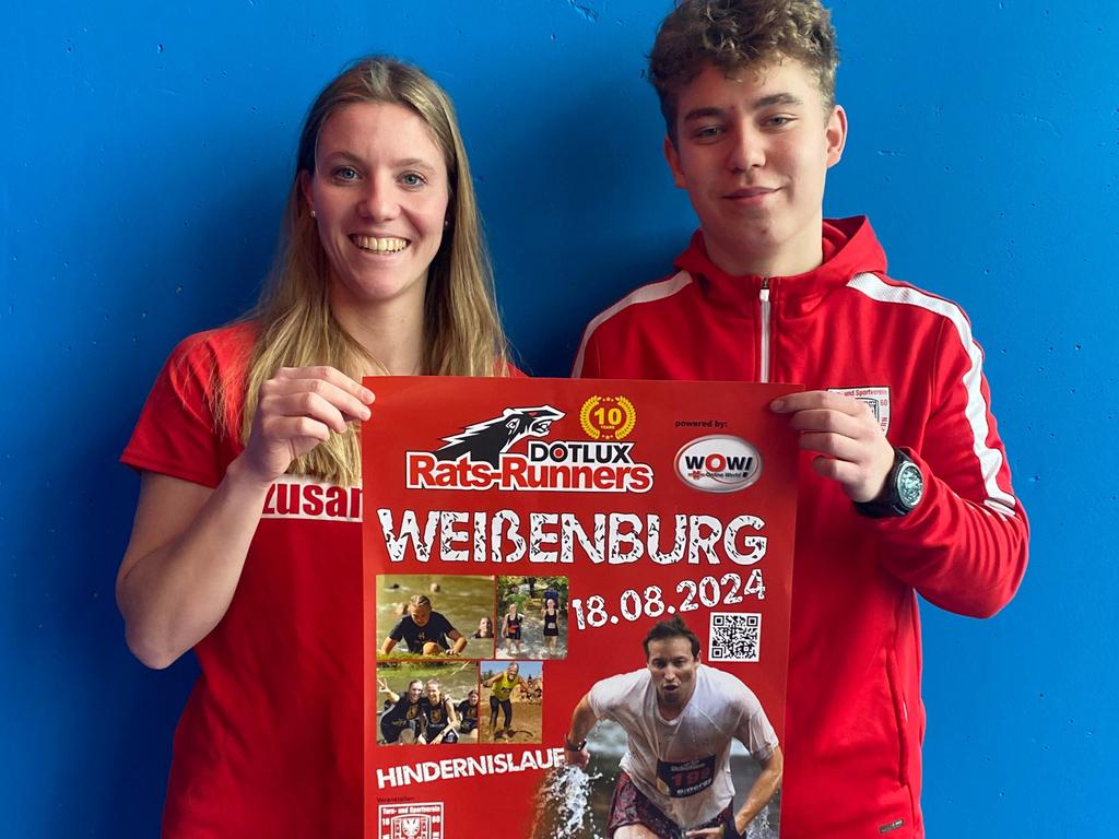 Sarah Schiebsdat und Adrian Morgenroth stehen ab diesem Jahr federführend an der Spitze des TSV-1860-Orga-Teams für den Weißenburger Rats-Runners-Lauf.