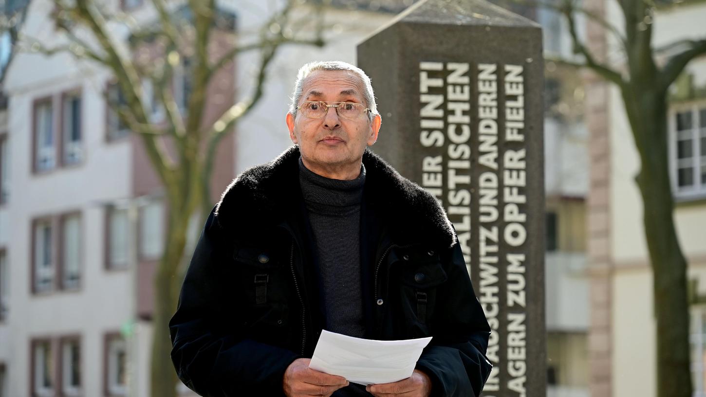 "Nie wieder ist jetzt": Der stellvertretende Vorsitzende des Landesverbands Deutscher Sinti und Roma, Roberto Paskowski.