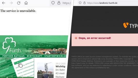 Hacker legen Internetseiten von Stadt und Landkreis Fürth lahm: Was bisher bekannt ist