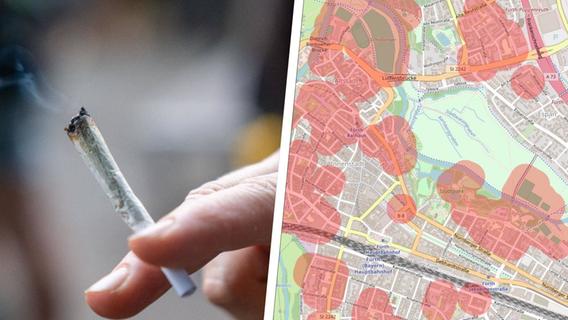 Stadtplan zeigt Verbotszonen: Wo ist das Kiffen in Fürth künftig erlaubt?