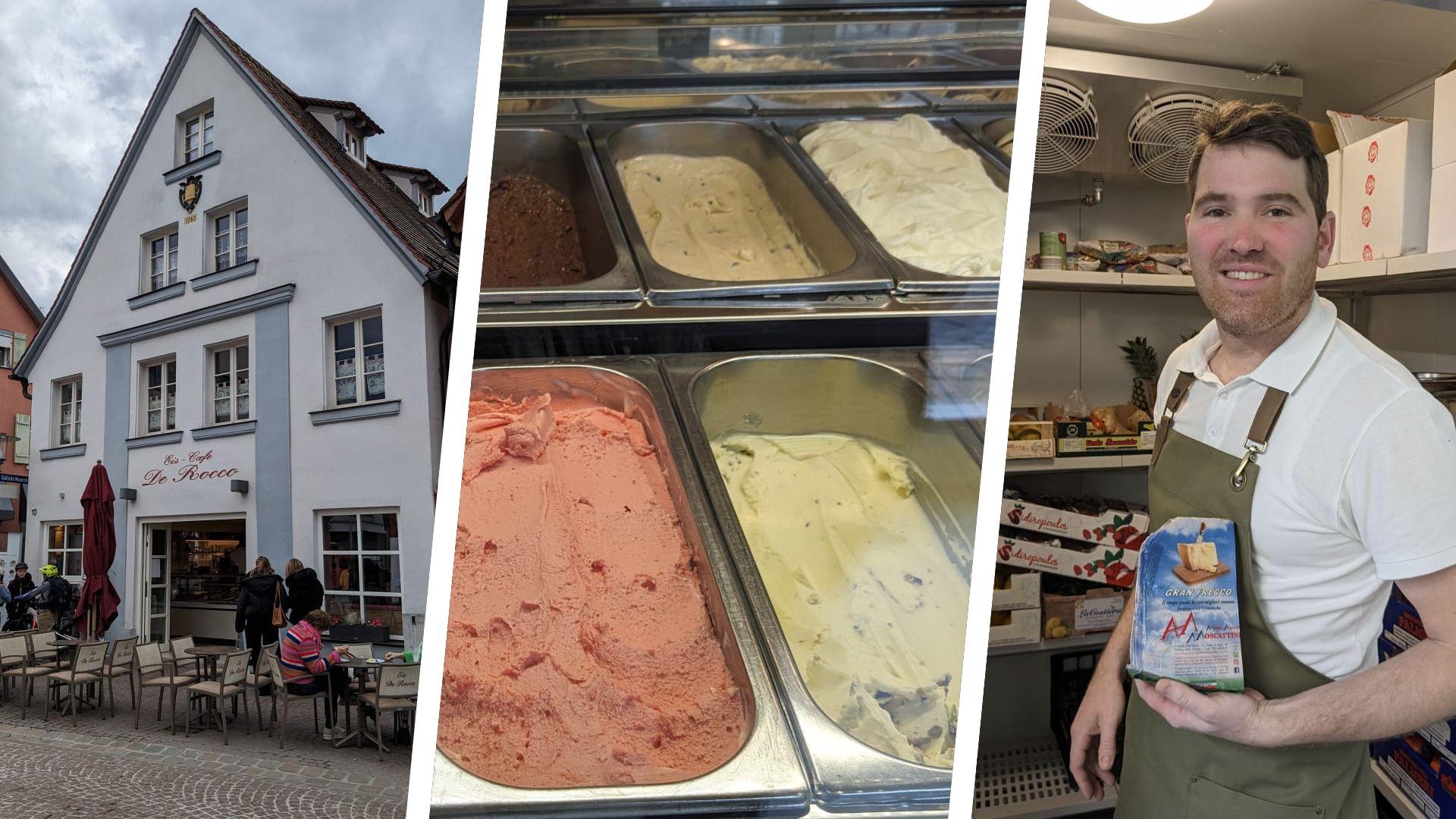 Collage Eisdiele Rocco Schwabach