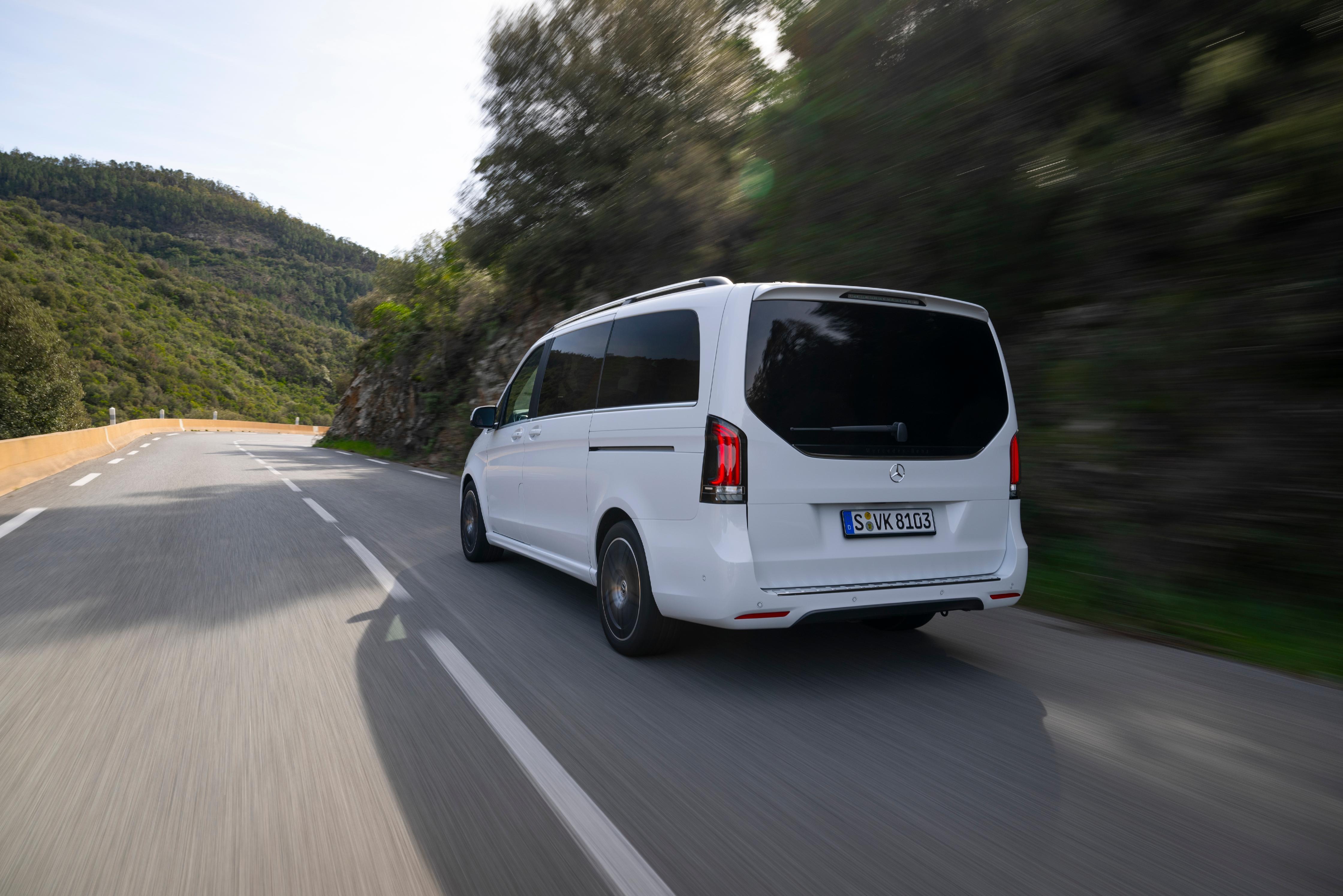 Beim Benziner und beim elektrischen EQV fällt die kürzeste Länge jeweils weg.