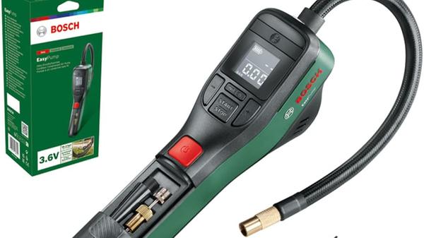 Der Mini-Kompressor wiegt nur 430 Gramm.