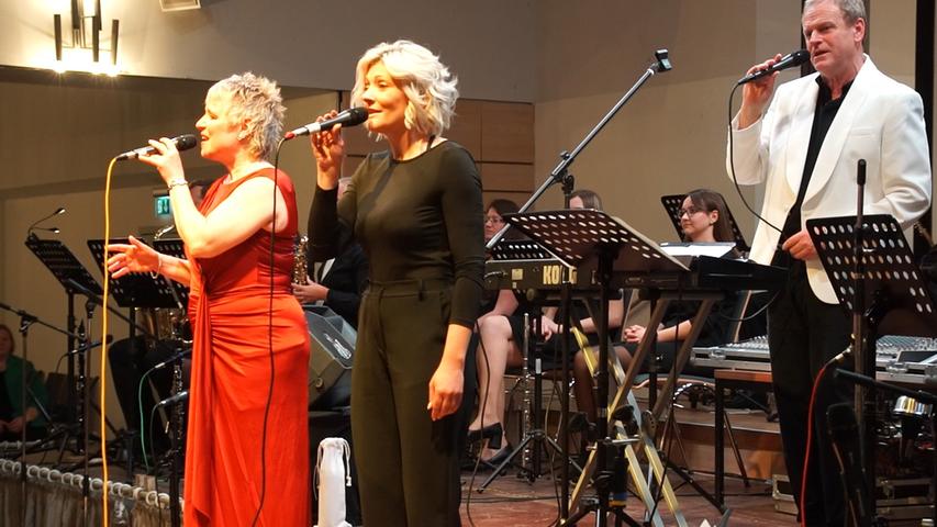 Silke Schebitz, Christine Mendl und Günther Hüttinger bei ihrem Auftritt.