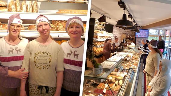 Eröffnungsfeier im Schlafanzug: In Katzwang hat eine neue Filiale der Bäckerei Lederer aufgemacht