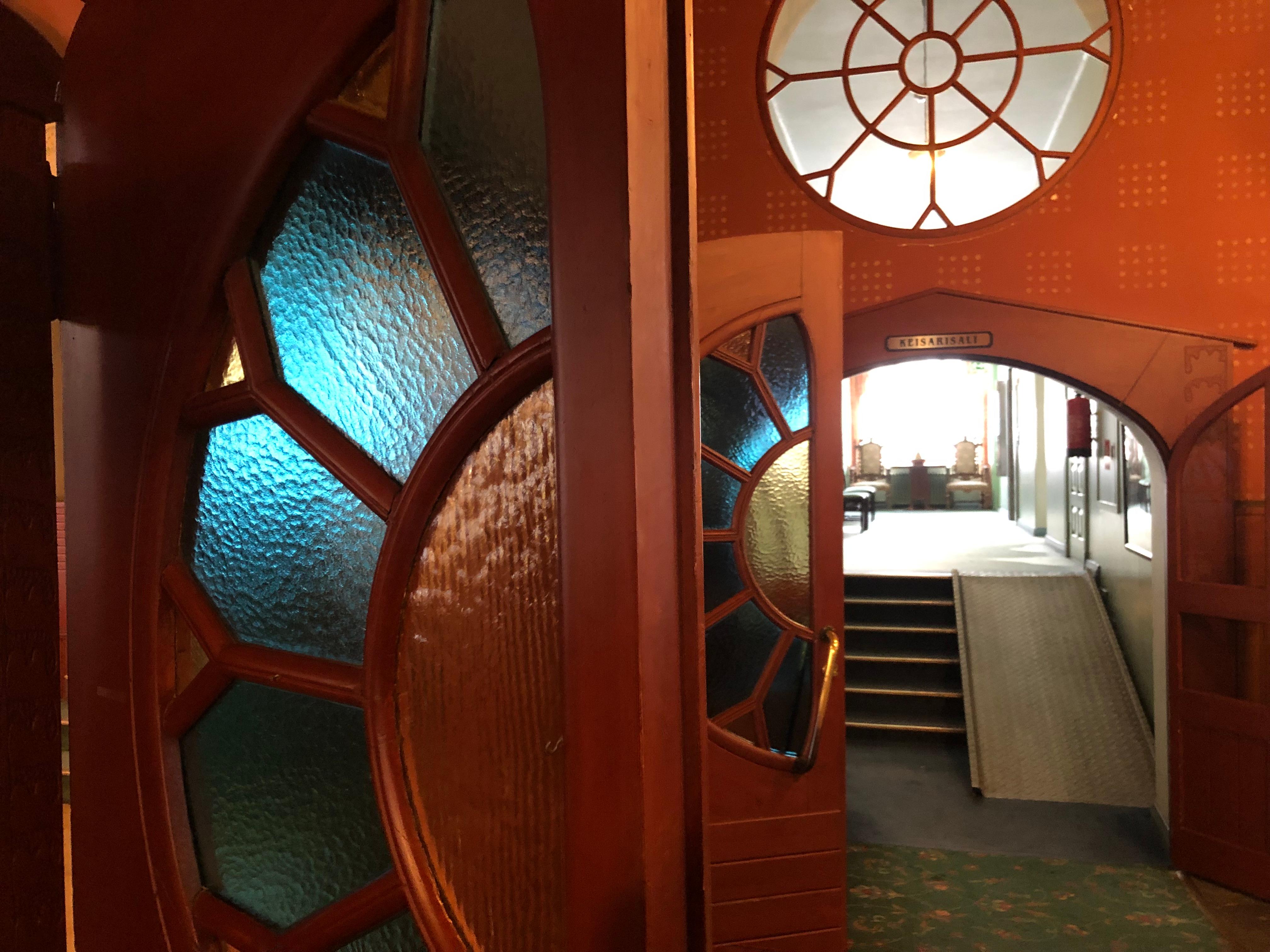 Ard-deco-Inventar im historischen Hotel Valtihotelli in Imatra.