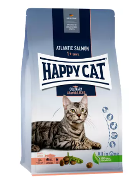 Betroffen vom Rückruf ist die Sorte "Happy Cat Culinary Atlantik Lachs" im Vier-Kilo-Beutel.