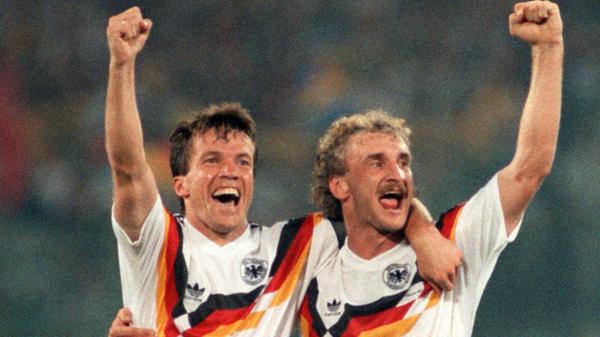 Fußball-WM 1990 - Lothar Matthäus und Rudi Völler