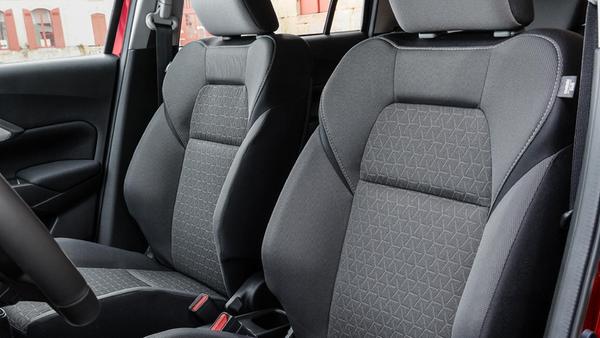 Vorne sitzt man bequem.