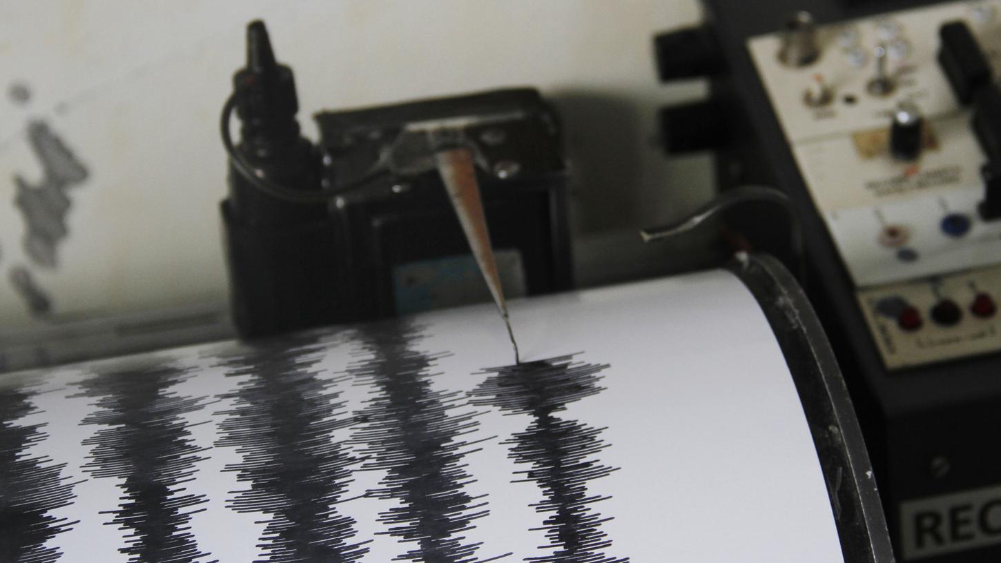 Mit einem Seismografen können Erbeben aufgezeichnet werden. 