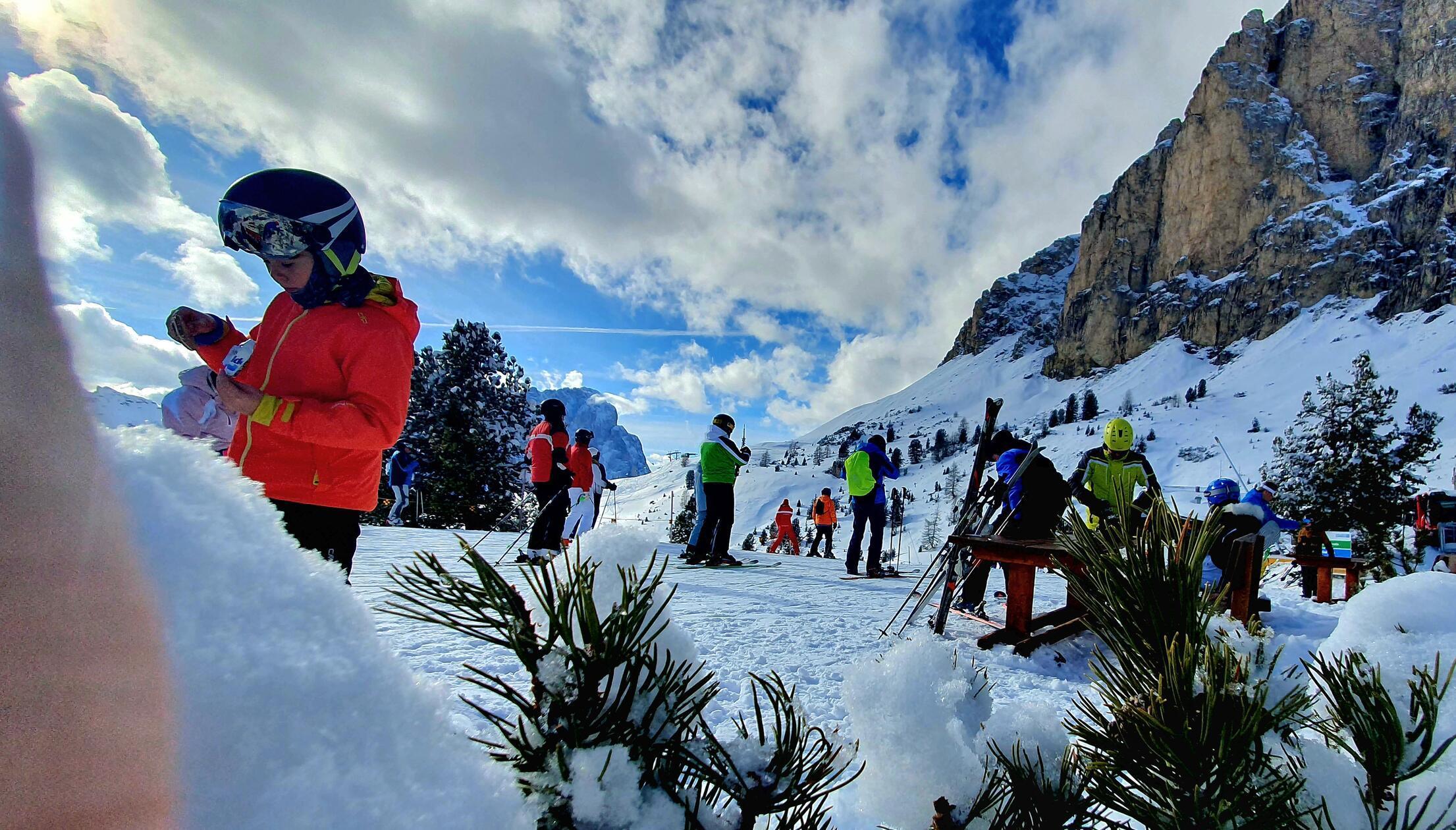 Die Landschaft im Herz der Dolomiten ist gigantisch.