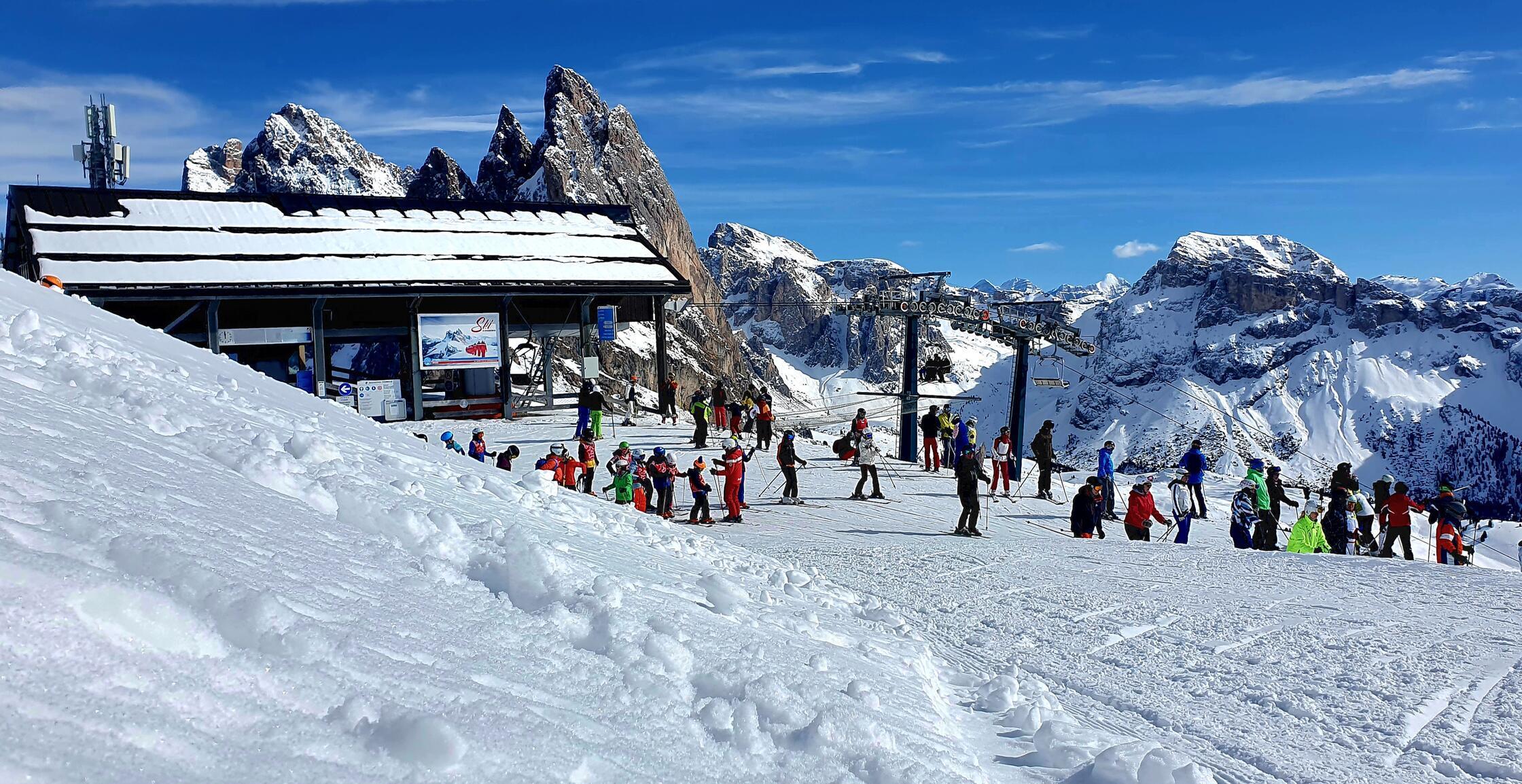An einem der höchsten Punkte im Skigebiet.