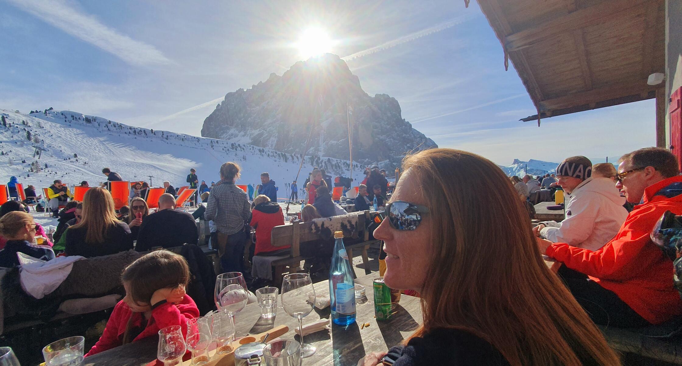 So kann ein toller Skitag ausklingen.