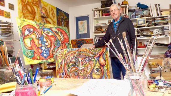 Glückwunsch zum 90. Geburtstag! Schwabachs Maler Jonathan steht noch täglich im Atelier