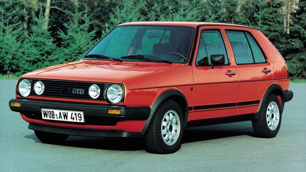 Der Golf GTD wurde zum dieselnden Gegenstück des GTI. Sein 1,6-l-Turbodiesel leistete 51 kW/69 PS. Damals war das eine ganze Menge.