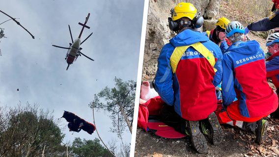 Bergwacht und Hubschrauber nötig: Kletterin stürzt bei Etzelwang ab
