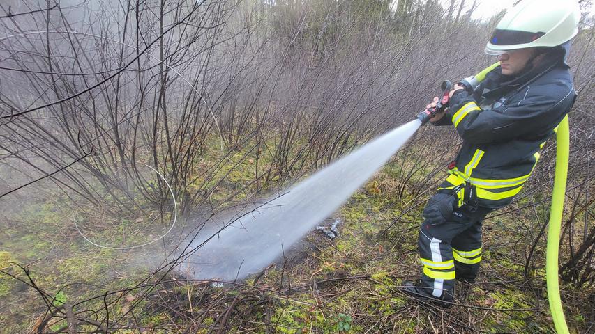 Die Feuerwehr konnte den Brand schnell löschen.