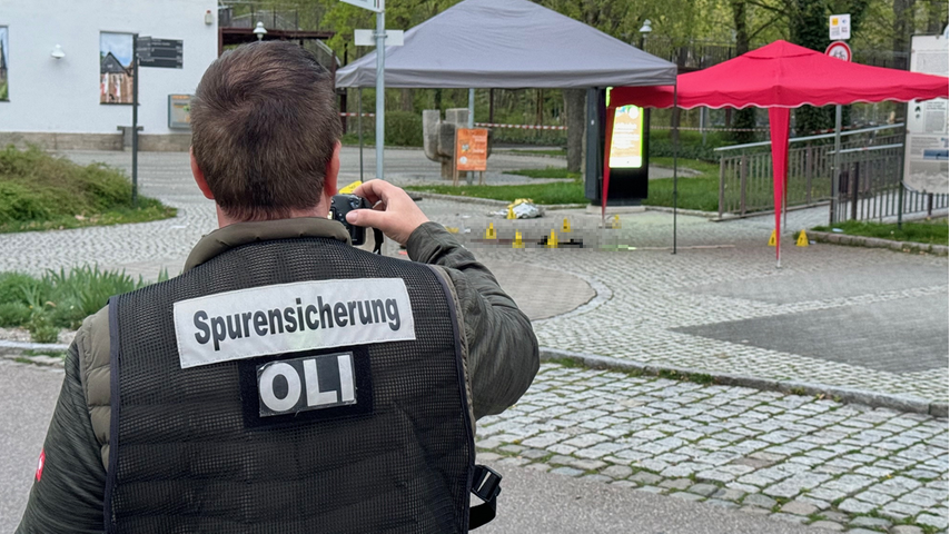 Polizei feuert Schuss ab - Die Bilder vom Großeinsatz in Bad Windsheim