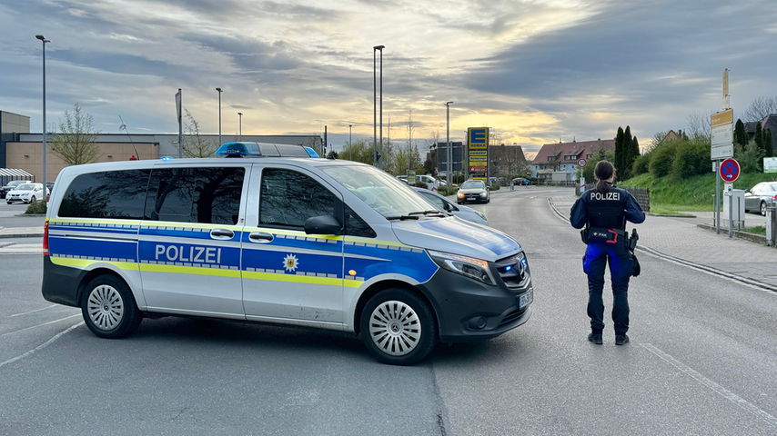 Die Bundespolizei aus Nürnberg unterstützt die Beamten in Bad Windsheim.