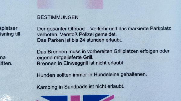 „Auf einem Wanderparkplatz in Schweden gab es dieses Schild“, schreibt uns Leser Dieter Barnickel aus Forchheim.