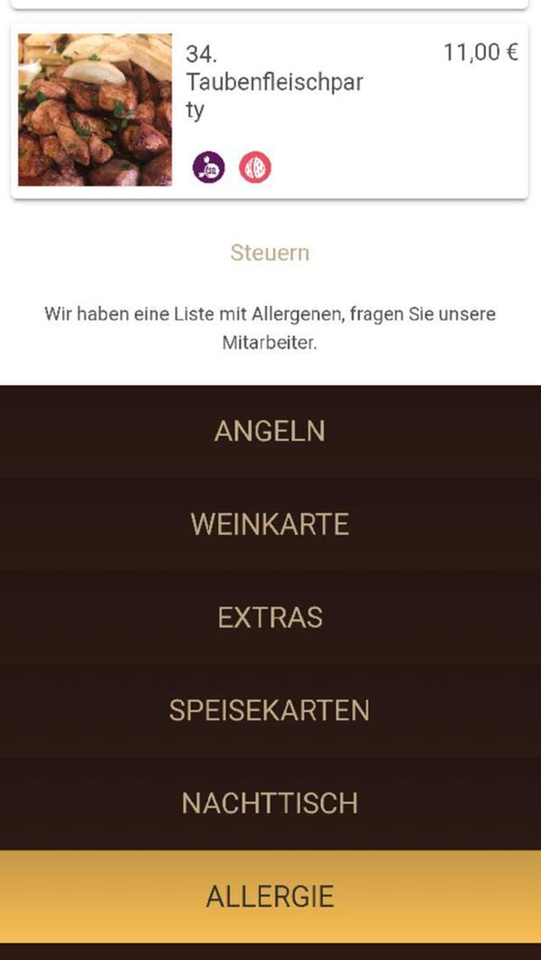 Gesehen wurde diese Online-Speisekarte von unserem Leser Ingulf Scheler, eingesandt per Mail.