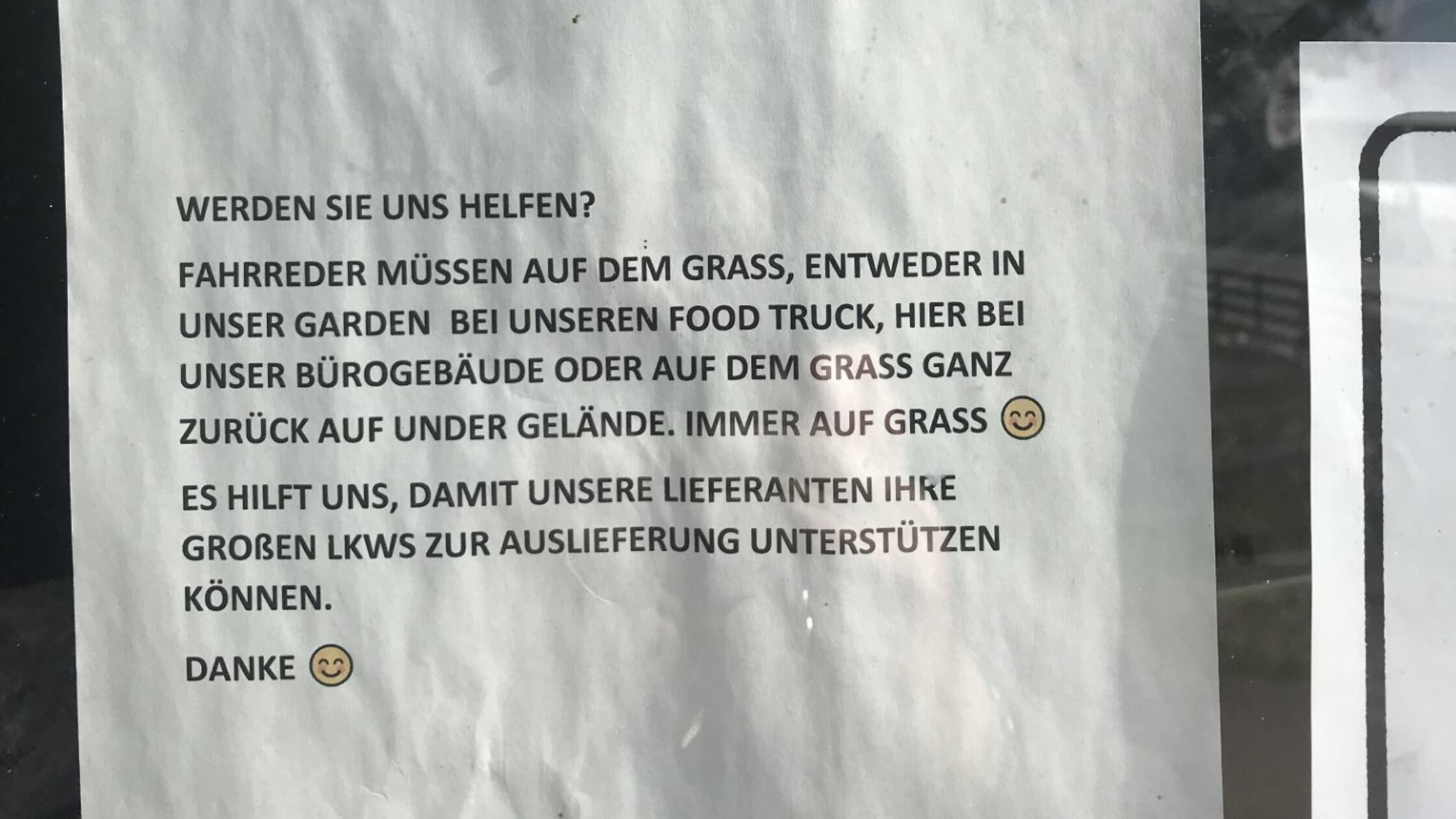 "Dieses Hinweisblatt habe ich in Dänemark, Insel Fanö, am Fenster der Fanö Brauerei in Nordby entdeckt", schreibt uns Leser Gerhard Lemberger aus Fürth.