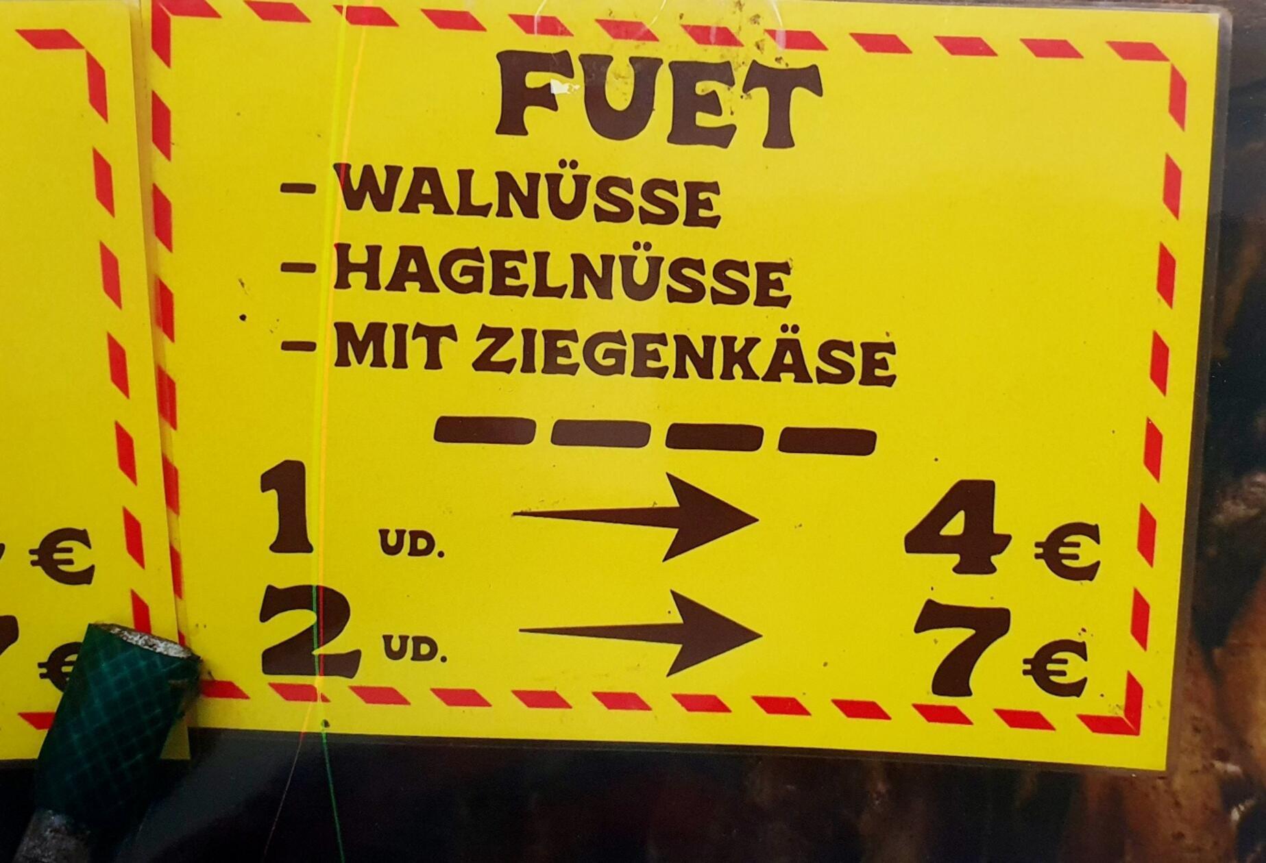 Gesehen von unserem Leser Wolfram Güntsch aus Nürnberg auf dem Wochenmarkt von Soller auf Mallorca.