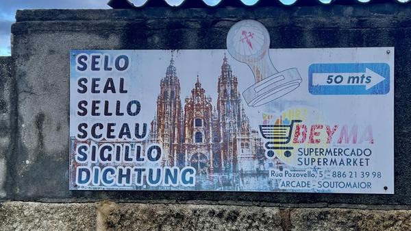 "Hier ein nur bei der deutschen Übersetzung heftiger Fehler für Stempel, der für den Pilgerpass auf dem portugiesischen Jakobsweg in Soutomaior, Spanien, besammelt wird", schreibt uns Leser Roland Hanke aus Fürth.