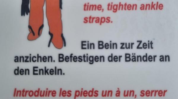 „Dieses Bild entstand auf einer Reise mit einem Hurtigruten-Schiff und war die offizielle Übersetzung‘, schreibt uns Leser Ernst Ripka aus Ipsheim.