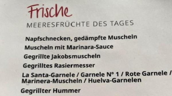 „Den gefährlichen, viel zu scharfen Fisch haben wir auf Lanzarote gesehen“, schreibt uns Leser Harald Lipinski aus Wassermungenau.